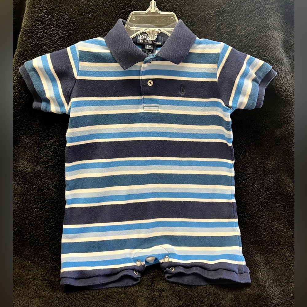Ralph Lauren Multi-Stripe Onesie Size 9 Months